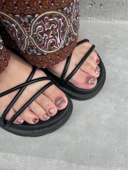 ブリスネイル うるま店(Bliss. nail)/フットネイル定額10本アート