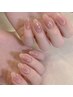 【チークネイル】ベースあり+ストーン10粒
