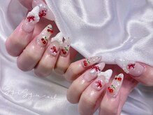 ネイルアンドアイラッシュ シシュ なんば本店(nail&eyelash SyiSyu)/さくらんぼネイル