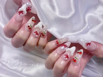 ネイルアンドアイラッシュ シシュ なんば本店(nail&eyelash SyiSyu)/さくらんぼネイル