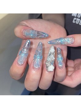 グロウ ネイル(GLOW×NAIL)の写真/【長さ出し1本からOK!】爪が短い方や、折れてしまった方、爪の形にコンプレックスがある方もご相談下さい☆