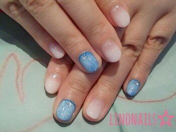 リノネイルズ(linonails)/☆デニムネイル☆