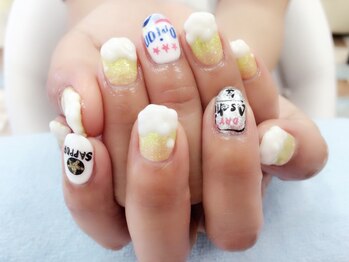 ネイル サロンティーラ(Tilla)/ビールネイル♪