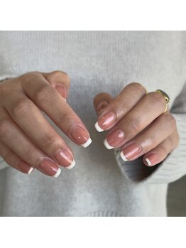 ロカネイルズ(roca nails)/ちゅるんpink × ivory