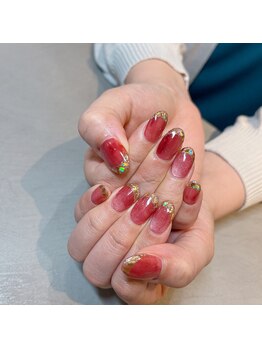 アトリエ ツメ(atelier TsuMe)の写真/派手すぎないのに心ときめく仕上がりに♪爪を労わりながらオフィスでも休日でも輝く指先を叶えます☆
