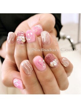 ネイルサロン クール(Nailsalon Coeur)/ピンクメタリック