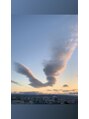 ポーラ ザ ビューティ ディオス北千里店(POLA THE BEAUTY) 雲が大きな翼に見えませんか？