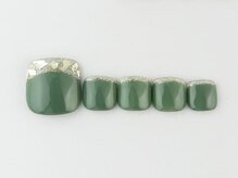 まつげアンドネイル ディアマンローズ(DIAMANT ROSE)/ガラスフレンチフット6600円