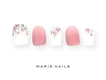 マリー ネイルズ いわきラトブ店(MARIE NAILS)/定額7,700円税込 ピンク 0706c