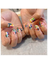 チェックネイル