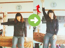 サプライズ整体院/30代ママさんの肩こり初回結果