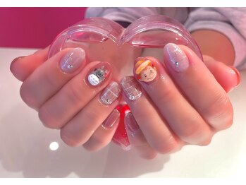 痛ネイル2本デザインネイル