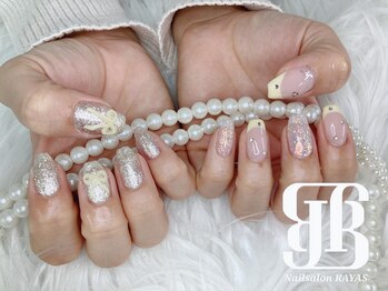 ネイルサロンレイアス(RAYAS)/フレンチ×リボンネイル