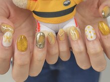ラクネイル 浦和店(raku nail)/黄色ニュアンス推しネイル