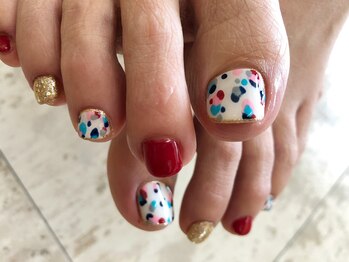 アドネイル(aD nail)/カラフルレオパード