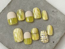 カラ ネイル 中津店(calla nail)/春先取りイエローネイル♪