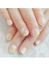 ラバーズネイル(Lover's Nail)/押し花ネイル