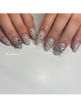 ホリデイズ(Holidays)/星×ドットネイル