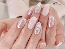 ミラーホワイトネイル