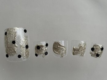 アイネイルズ 渋谷店(I nails)/クリアミラードット