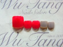 ウータン(Wu-Tang)/赤×グレージュ♪ ￥8600