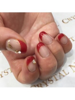 クリスタルネイル ボンベルタ橘店(CRYSTAL NAIL)/フレンチネイル