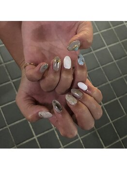 グラマラス アンジェアイ 荻窪店(glamourous ange eye)/大人上品ネイル