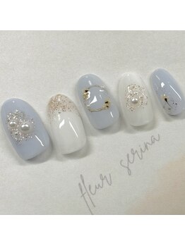 ふるーる/押し花ネイル