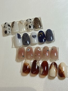 ロロ バイ レイチェ(lolo. by Rayche)の写真/毎月可愛いを更新*トレンド感たっぷりの定額ネイルが勢ぞろい!デザインに迷わず選べてコスパも◎