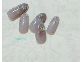 雪の結晶ネイル