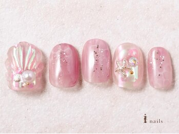 アイネイルズ 吉祥寺店(I nails)/人魚の鱗ネイル［吉祥寺］