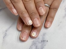 ネイルアトリエルカ(nail atelier LUCA)/M-304 シェラックフラワーネイル
