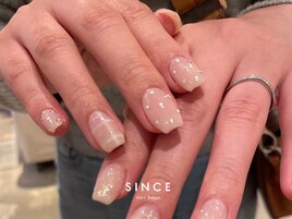 【パラジェル】チェックネイル