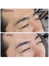 ナンバー(Number.)/ストレート眉【メンズ眉】