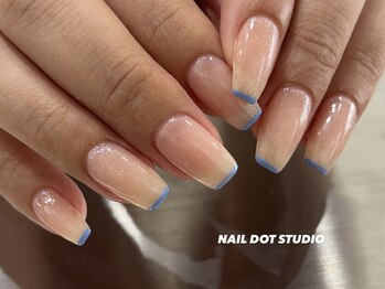 ネイルドットスタジオ 堺筋本町(NAIL DOT STUDIO)/スキニーフレンチ