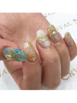 クリスタルネイル ボンベルタ橘店(CRYSTAL NAIL)/夏ネイル