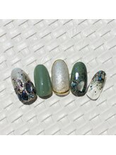 グリッター(GLITTER)/くすみグリーン