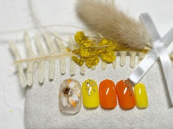 ブレス 仙台駅前本店(BLESS)/ひまわりネイル 向日葵ネイル