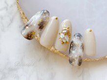 ボネール(nail ＆ eyelash Bounail)/パラジェル べっ甲　ニュアンス