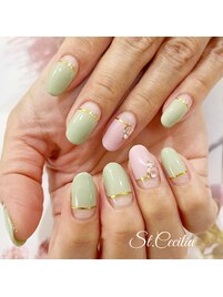 ストレートフレンチネイル
