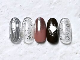 うねうねミラーネイル