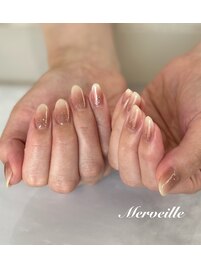 グラデーション×オフィスネイル