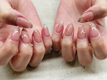 ネイルサロン ドゥ(Nail Salon Doux)/【ほり】ガラスフレンチ