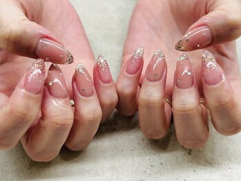 ネイルサロン ドゥ(Nail Salon Doux)/【ほり】ガラスフレンチ