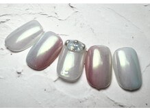 ネイルハウス安气子 新丸ビル店/ミラー／オーロラ／ジェル
