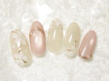 ネイルサロン べルフ(nail salon Verf)/手描きお花デザイン♪