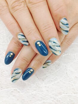 ネイリシャス(NAILICIOUS)/ブルー系プッチ☆