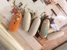 ロア ネイル(Loa nail)/【C】縦グラデ×シェル