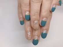 トヨネイル(TOYO NAIL)/ターコイズフレンチ☆