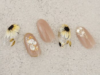 ソウ 難波店 nail salon Sou/ひまわりnail